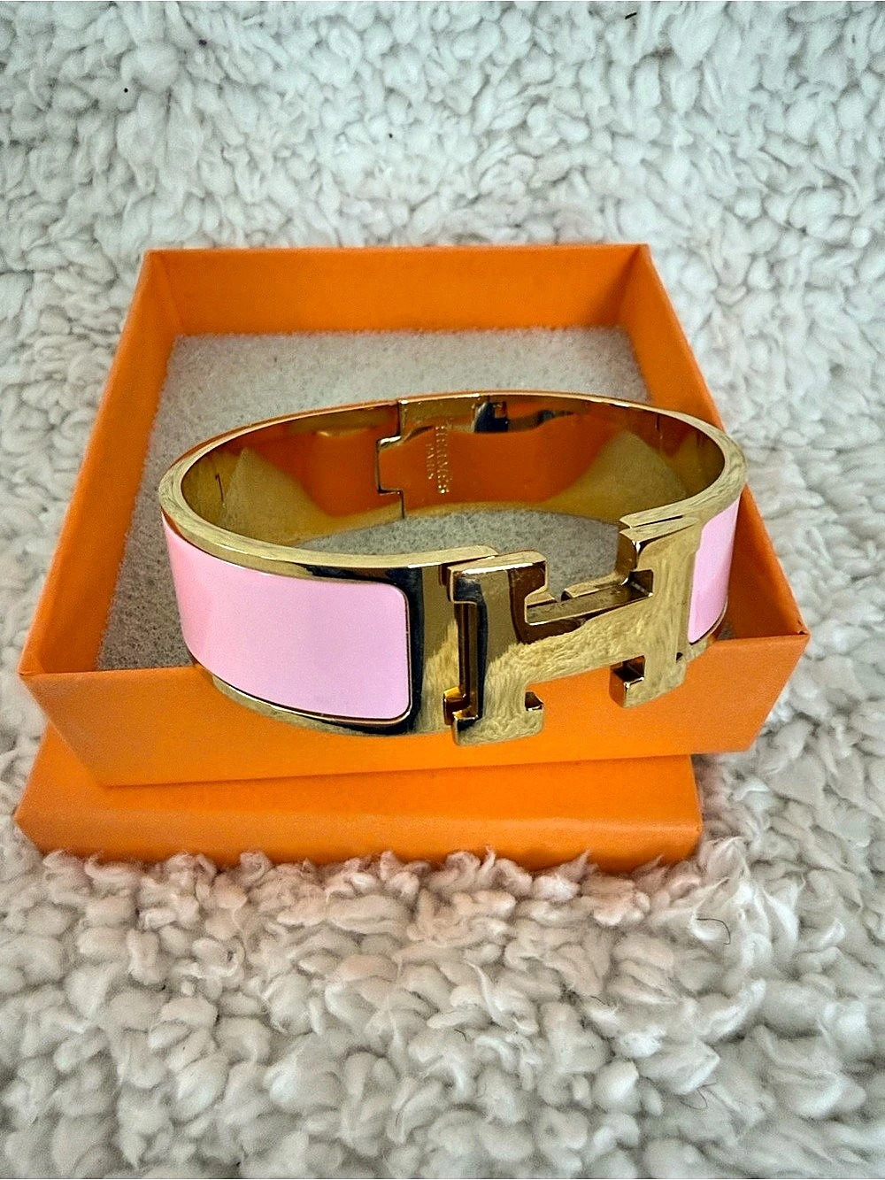 Clic H Bracelet Pink & Gold